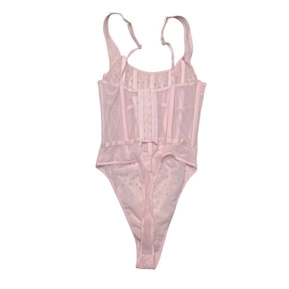 Victoria's Secret Sugar Coated Rhinestone Wicked Corset Teddy Size Small - Picture 2 of 6